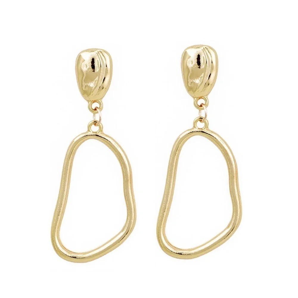 *EMORY* Gold Irregular Shaped Fashion Earrings